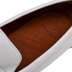 Givenchy White Leather Slip on Loafers Size 43