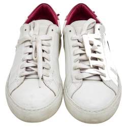 مملوكة مسبقًا Givenchy Multicolor Leather Reverse Logo Urban Street Sneakers Size 38