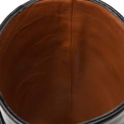 مملوكة مسبقًا Givenchy Black Leather Shark Lock Wedge Knee High Boots Size 36