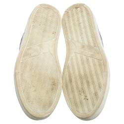 Pre Owned حذاء رياضي جيفنشي أوربان ستريت جلد نقش تمساح أسود مقاس 39