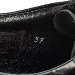 Pre Owned حذاء رياضي جيفنشي أوربان ستريت جلد نقش تمساح أسود مقاس 39