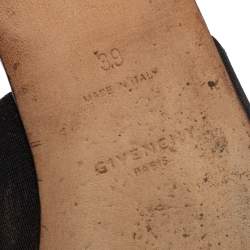 مملوكة مسبقًا Givenchy  Metallic Gold Leather Mules Sandals Size 39