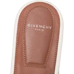 Givenchy Cream Leather Logo Mule Sandals Size 39.5
