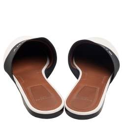 Givenchy Cream Leather Logo Mule Sandals Size 39.5