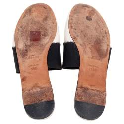 Givenchy Cream Leather Logo Mule Sandals Size 39.5