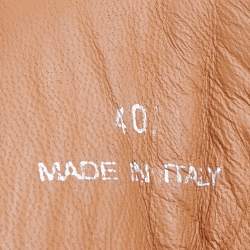 Pre Owned حذاء رياضي جيفنشي جلد مغزول كاروهات أبيض/أسود عنق مرتفع مقاس 40