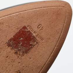 مملوكة مسبقًا حذاء بوت للكاحل جيفنشي جلد أسود مطوي قفل سمكة قرش مقاس 40 