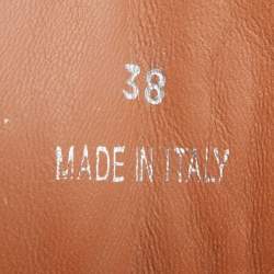 Pre Owned حذاء رياضي جيفنشي تيسون جلد أبيض مرصع نجوم عنق مرتفع مقاس 38