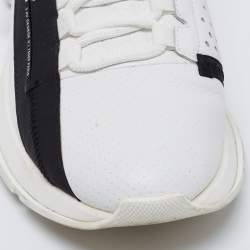 مملوكة مسبقًا Givenchy White Leather Lace Up Sneakers Size 40