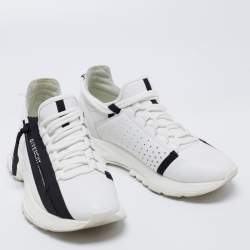 مملوكة مسبقًا Givenchy White Leather Lace Up Sneakers Size 40