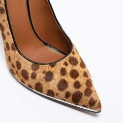 Givenchy Beige/Brown Leopard Print Calf Hair Pumps Size 40