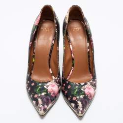 Pre Owned Givenchy Multicolor Floral Print Leather Pumps Size 41