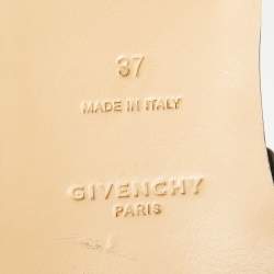 Pre Owned Givenchy Burgundy Croc Embossed Leather Flat Slide Sandals Size 37