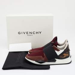Pre Owned Givenchy Multicolor Neoprene and Leather Elastic Strap Active Sneakers Size 38