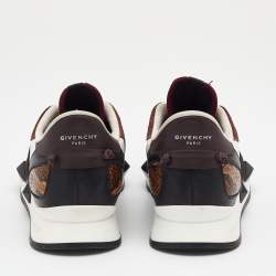 Pre Owned Givenchy Multicolor Neoprene and Leather Elastic Strap Active Sneakers Size 38