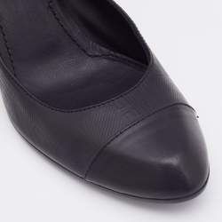 Pre Owned Givenchy Black Leather Mary Jane Pumps Size 39