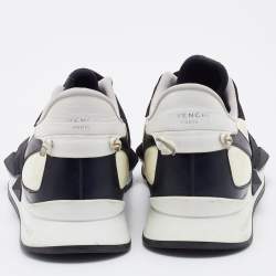 Givenchy Black Neoprene and Suede Runner Elastic Sneakers Size 38