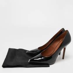 Pre Owned Givenchy Black Patent Leather Pointed Toe Pumps Size 41