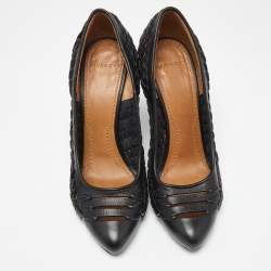 مملوكة مسبقًا Givenchy Black Leather Pointed Toe Pumps Size 37.5