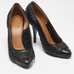 مملوكة مسبقًا Givenchy Black Leather Pointed Toe Pumps Size 37.5