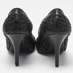 مملوكة مسبقًا Givenchy Black Leather Pointed Toe Pumps Size 37.5