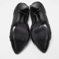 مملوكة مسبقًا Givenchy Black Leather Pointed Toe Pumps Size 37.5
