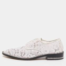 Givenchy White Lace and Mesh Double Chain Derby Size 39.5