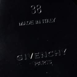 Givenchy Black Leather Shark Lock Knee Length Boots Size 38