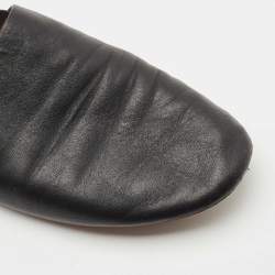 Pre Owned Givenchy Black Leather Rivington Slingback Flats Size 38