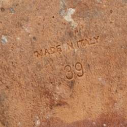 Pre Owned Givenchy Silver Lizard Embossed Leather Shark Lock Ankle Strap Platform Sandals Size 39