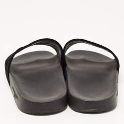 Givenchy Black Velvet Logo Slides Size 40