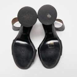 Givenchy Black Leather Ankle Strap Sandals Size 40