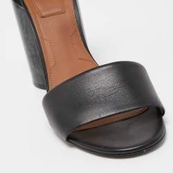 Givenchy Black Leather Ankle Strap Sandals Size 40