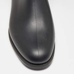 Pre Owned Givenchy Multicolor Rubber And Knit Fabric Sock Boots Size 40