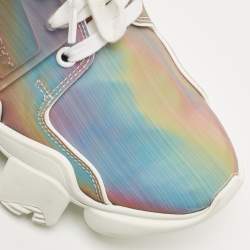 Pre Owned Givenchy Multicolor Polyurethane Jaw Low Top Sneakers Size 38