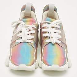 Pre Owned Givenchy Multicolor Polyurethane Jaw Low Top Sneakers Size 38