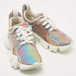 Pre Owned Givenchy Multicolor Polyurethane Jaw Low Top Sneakers Size 38