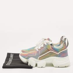 Pre Owned Givenchy Multicolor Polyurethane Jaw Low Top Sneakers Size 38