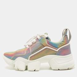 Pre Owned Givenchy Multicolor Polyurethane Jaw Low Top Sneakers Size 38