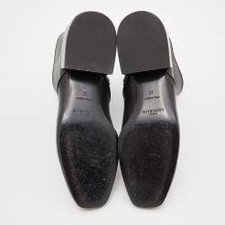 Givenchy Black Leather Zip Ankle Length Boots Size 37