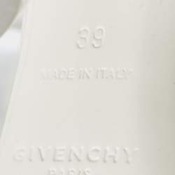 Givenchy Transparent  PVC Perspex Cylindrical Heel Peep Toe Mules  Size 39