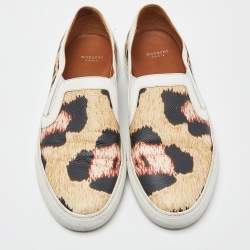 Pre Owned Givenchy Tricolor Animal Print Leather Skate Basse New Sneakers Size 38