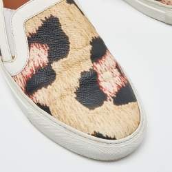Pre Owned Givenchy Tricolor Animal Print Leather Skate Basse New Sneakers Size 38