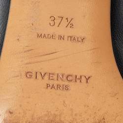 مملوكة مسبقًا Givenchy Black Leather 4G Logo Buckle Loafers Size 37.5