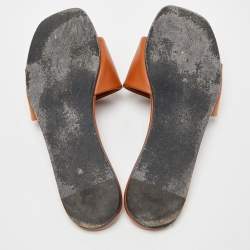 Givenchy Beige Leather 4G Flat Slides Size 38.5