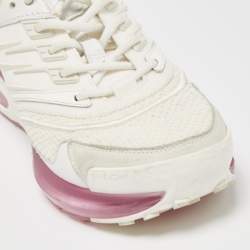 مملوكة مسبقًا Givenchy White Leather and Fabric GV1 Low Top Sneakers Size 39