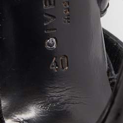 مملوكة مسبقًا Givenchy Black Patent Strappy Sandals Size 40