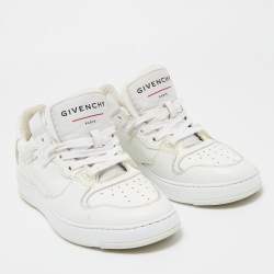 Pre Owned Givenchy White Leather Low Top Sneakers Size 39