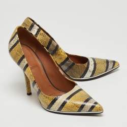 Givenchy Multicolor Python Pointed Toe Pumps Size 38