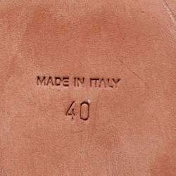 مملوكة مسبقًا Givenchy Fuchsia Suede Shark Tooth Ankle Strap Platform Sandals Size 40